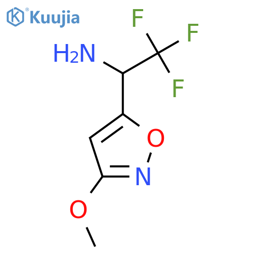 2,2,2-trifluoro-1-(3-methoxy-1,2-oxazol-5-yl)ethan-1-amine structure