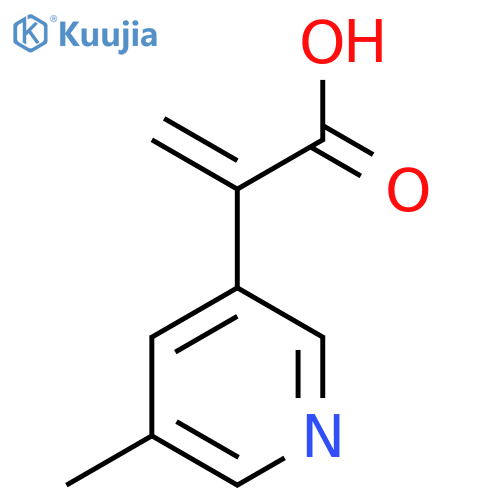 2-(5-methylpyridin-3-yl)prop-2-enoic acid structure