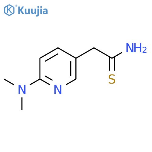 2-6-(dimethylamino)pyridin-3-ylethanethioamide structure