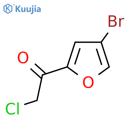 1-(4-bromofuran-2-yl)-2-chloroethan-1-one structure