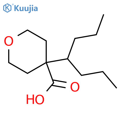 4-(heptan-4-yl)oxane-4-carboxylic acid structure