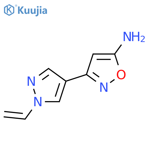 3-(1-ethenyl-1H-pyrazol-4-yl)-1,2-oxazol-5-amine structure
