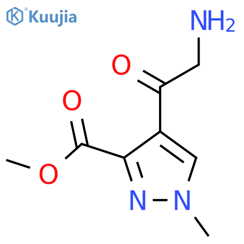 methyl 4-(2-aminoacetyl)-1-methyl-1H-pyrazole-3-carboxylate structure