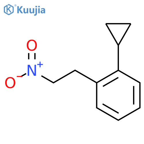 1-cyclopropyl-2-(2-nitroethyl)benzene structure
