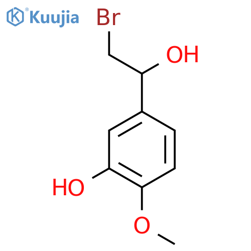 5-(2-bromo-1-hydroxyethyl)-2-methoxyphenol structure