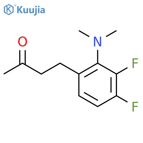 4-2-(dimethylamino)-3,4-difluorophenylbutan-2-one structure