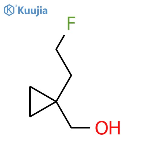 1-(2-fluoroethyl)cyclopropylmethanol structure