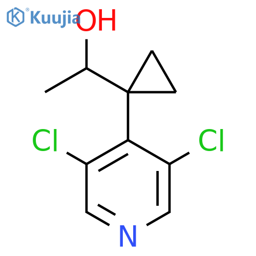 1-1-(3,5-dichloropyridin-4-yl)cyclopropylethan-1-ol structure