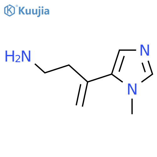 3-(1-methyl-1H-imidazol-5-yl)but-3-en-1-amine structure