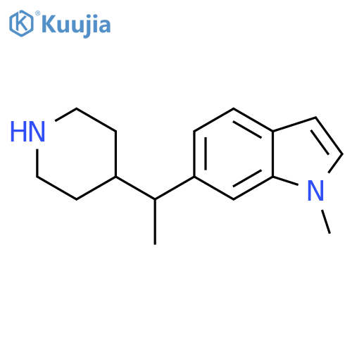 1-methyl-6-1-(piperidin-4-yl)ethyl-1H-indole structure