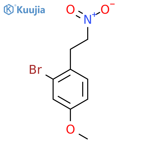 2-bromo-4-methoxy-1-(2-nitroethyl)benzene structure