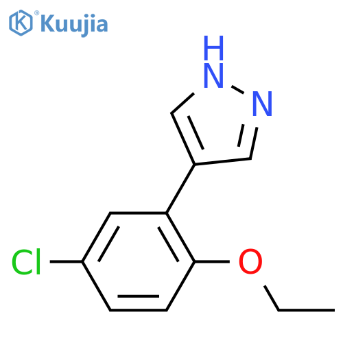 4-(5-chloro-2-ethoxyphenyl)-1H-pyrazole structure
