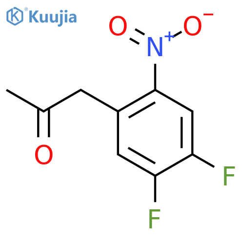 1-(4,5-difluoro-2-nitrophenyl)propan-2-one structure