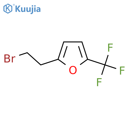 2-(2-bromoethyl)-5-(trifluoromethyl)furan structure