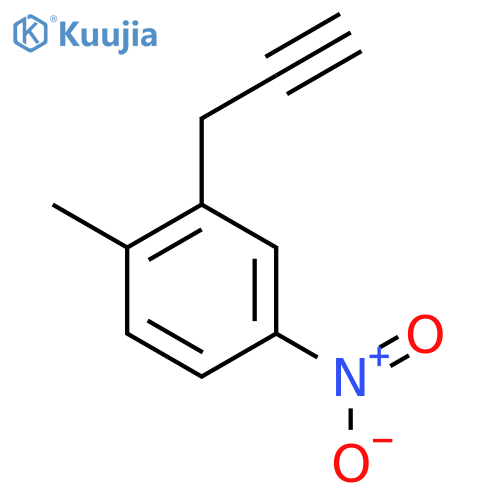 1-methyl-4-nitro-2-(prop-2-yn-1-yl)benzene structure