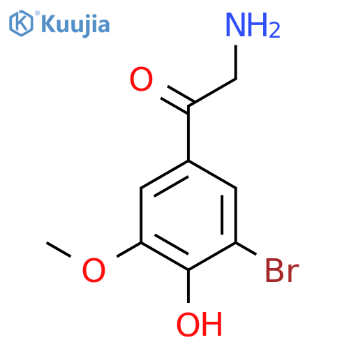 2-amino-1-(3-bromo-4-hydroxy-5-methoxyphenyl)ethan-1-one structure