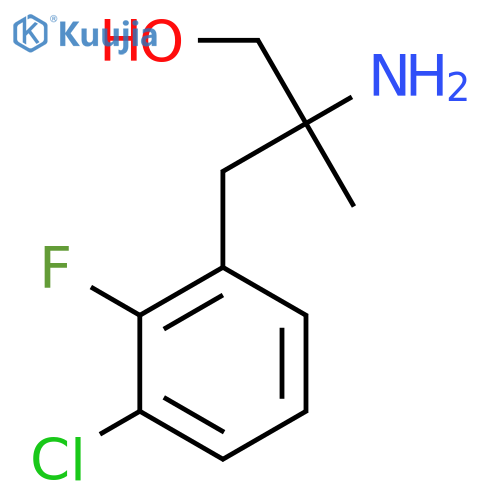 2-amino-3-(3-chloro-2-fluorophenyl)-2-methylpropan-1-ol structure