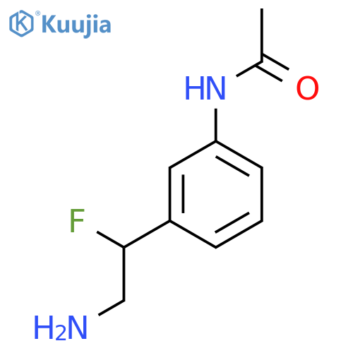 N-3-(2-amino-1-fluoroethyl)phenylacetamide structure