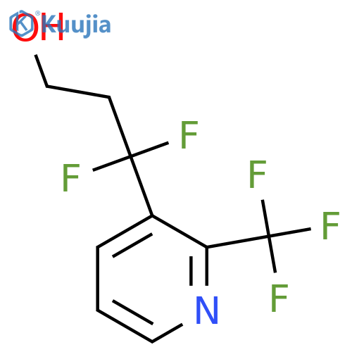 3,3-difluoro-3-2-(trifluoromethyl)pyridin-3-ylpropan-1-ol structure