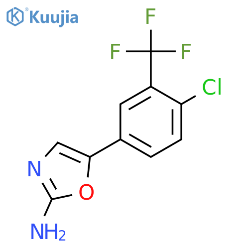 5-4-chloro-3-(trifluoromethyl)phenyl-1,3-oxazol-2-amine structure