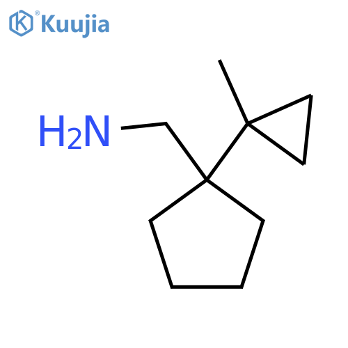 [1-(1-Methylcyclopropyl)cyclopentyl]methanamine structure