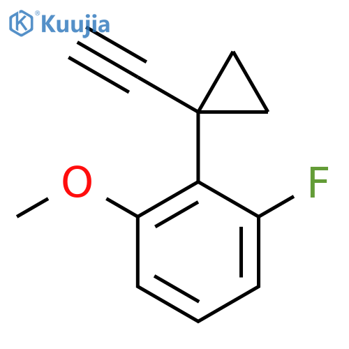 2-(1-ethynylcyclopropyl)-1-fluoro-3-methoxybenzene structure