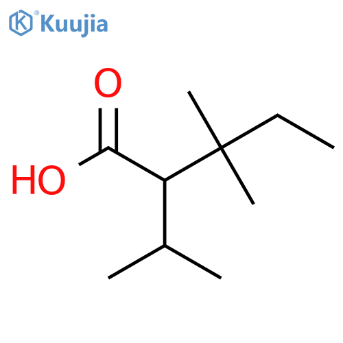 3,3-dimethyl-2-(propan-2-yl)pentanoic acid structure