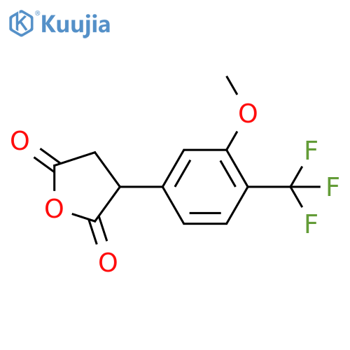 3-3-methoxy-4-(trifluoromethyl)phenyloxolane-2,5-dione structure