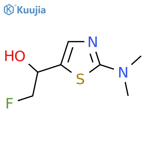 1-2-(dimethylamino)-1,3-thiazol-5-yl-2-fluoroethan-1-ol structure