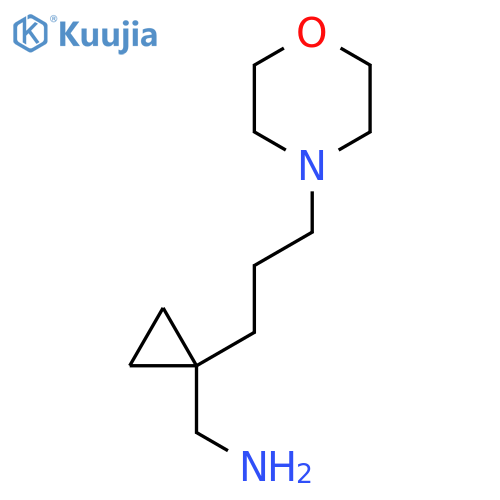 {1-3-(morpholin-4-yl)propylcyclopropyl}methanamine structure