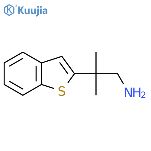 2-(1-benzothiophen-2-yl)-2-methylpropan-1-amine structure