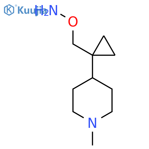 O-{1-(1-methylpiperidin-4-yl)cyclopropylmethyl}hydroxylamine structure