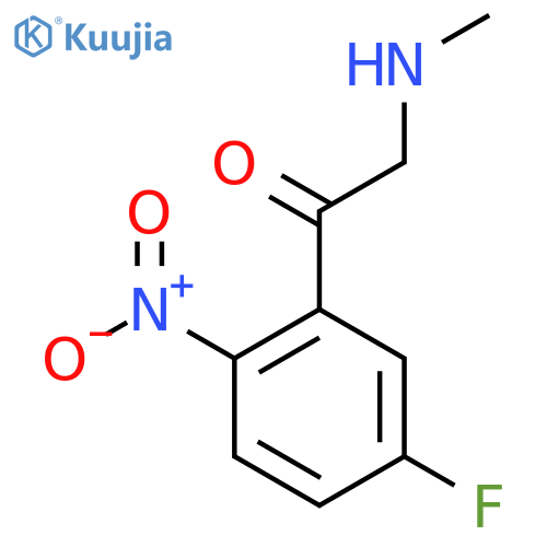 1-(5-fluoro-2-nitrophenyl)-2-(methylamino)ethan-1-one structure