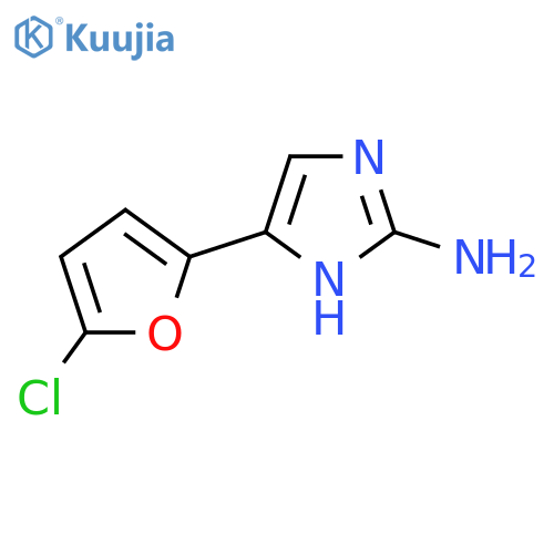5-(5-chlorofuran-2-yl)-1H-imidazol-2-amine structure