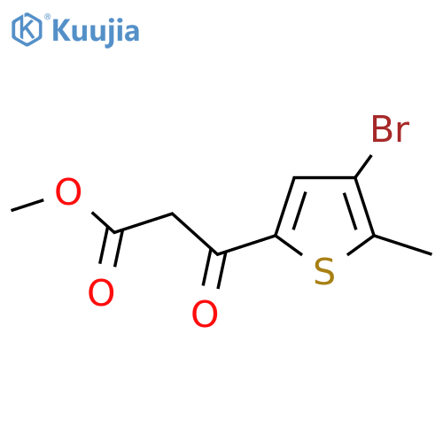 methyl 3-(4-bromo-5-methylthiophen-2-yl)-3-oxopropanoate structure