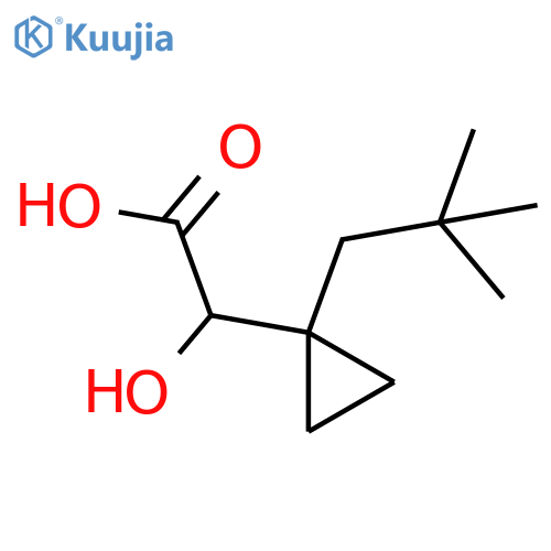 2-1-(2,2-dimethylpropyl)cyclopropyl-2-hydroxyacetic acid structure