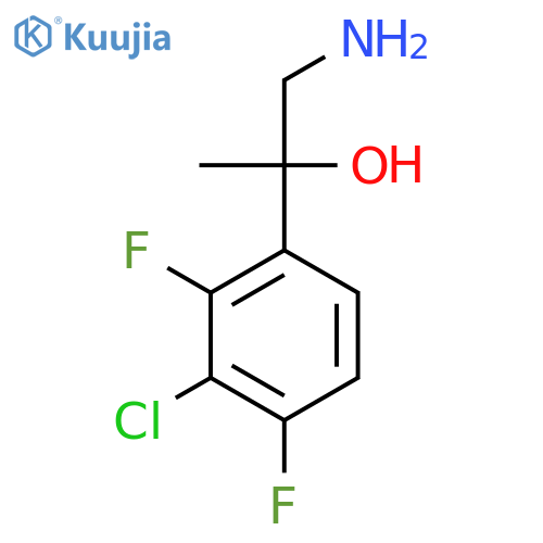 1-amino-2-(3-chloro-2,4-difluorophenyl)propan-2-ol structure