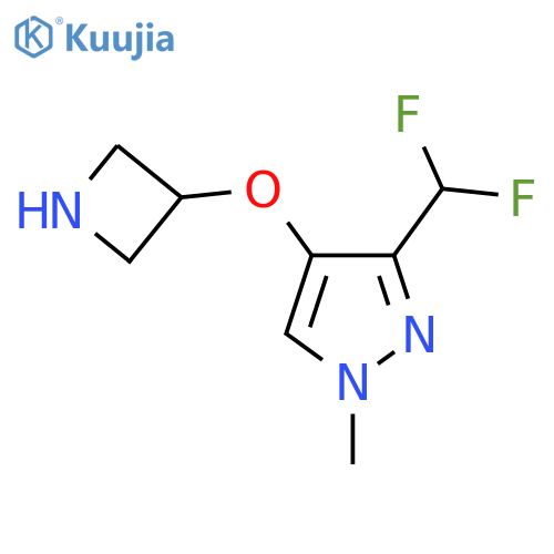 4-(azetidin-3-yloxy)-3-(difluoromethyl)-1-methyl-1H-pyrazole structure