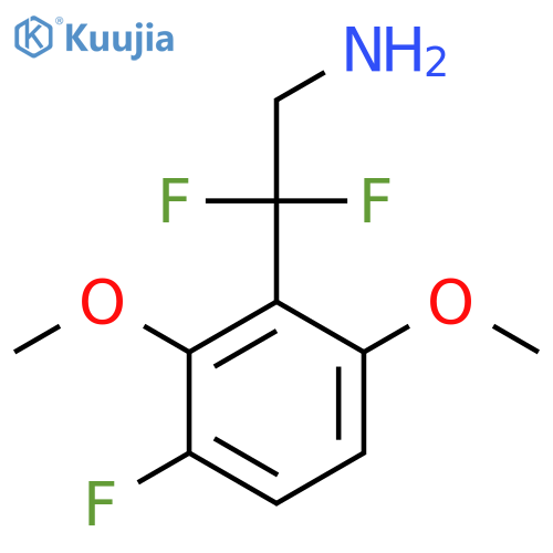 2,2-difluoro-2-(3-fluoro-2,6-dimethoxyphenyl)ethan-1-amine structure