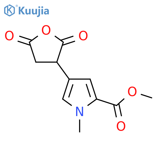 methyl 4-(2,5-dioxooxolan-3-yl)-1-methyl-1H-pyrrole-2-carboxylate structure