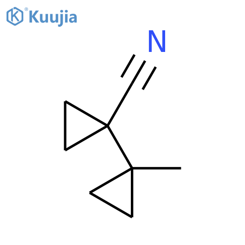 1-(1-methylcyclopropyl)cyclopropane-1-carbonitrile structure