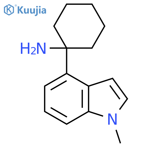 1-(1-methyl-1H-indol-4-yl)cyclohexan-1-amine structure