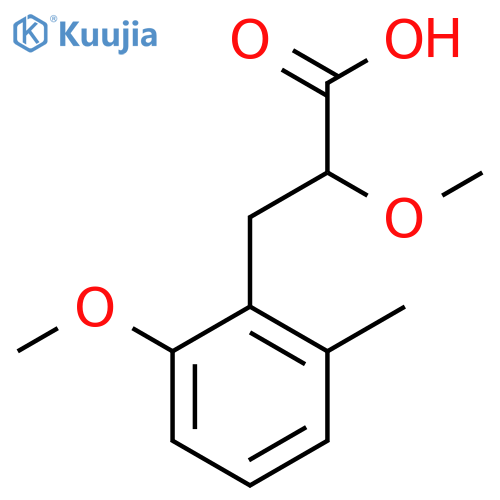 2-methoxy-3-(2-methoxy-6-methylphenyl)propanoic acid structure
