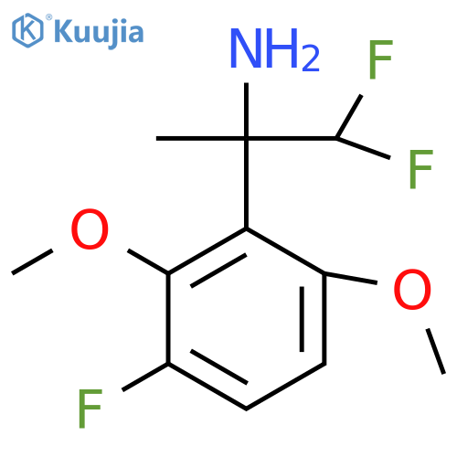 1,1-difluoro-2-(3-fluoro-2,6-dimethoxyphenyl)propan-2-amine structure