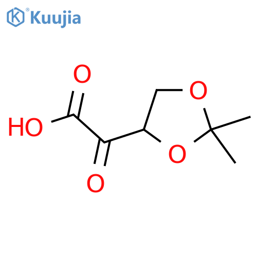 2-(2,2-dimethyl-1,3-dioxolan-4-yl)-2-oxoacetic acid structure