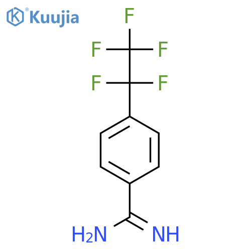 4-(pentafluoroethyl)benzene-1-carboximidamide structure