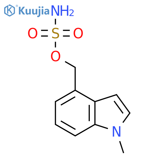 (1-methyl-1H-indol-4-yl)methyl sulfamate structure