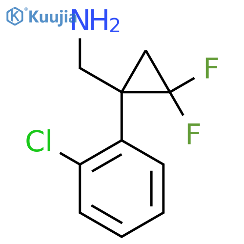 1-(2-chlorophenyl)-2,2-difluorocyclopropylmethanamine structure