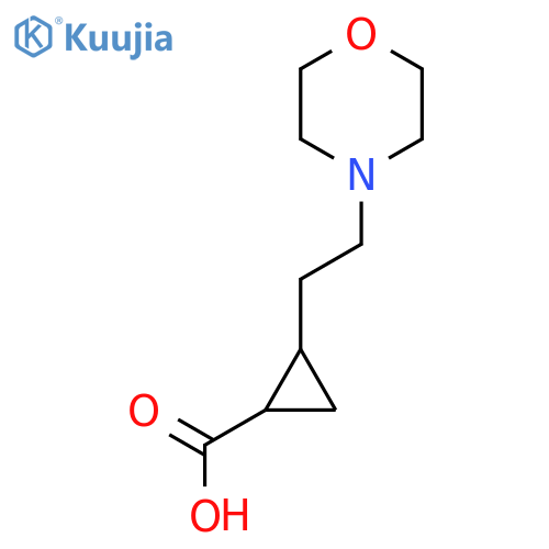 2-2-(morpholin-4-yl)ethylcyclopropane-1-carboxylic acid structure