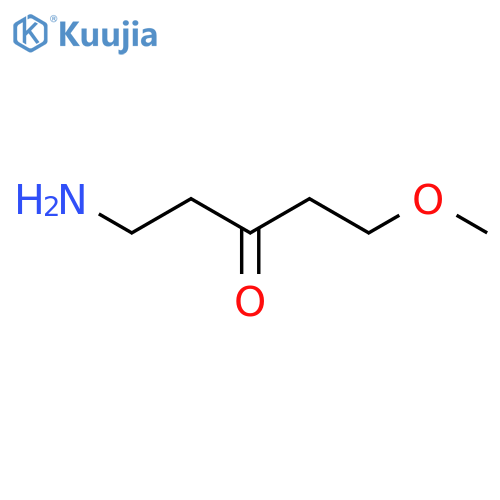 1-amino-5-methoxypentan-3-one structure